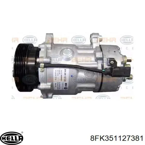 8FK351127381 HELLA Compresor climatizador