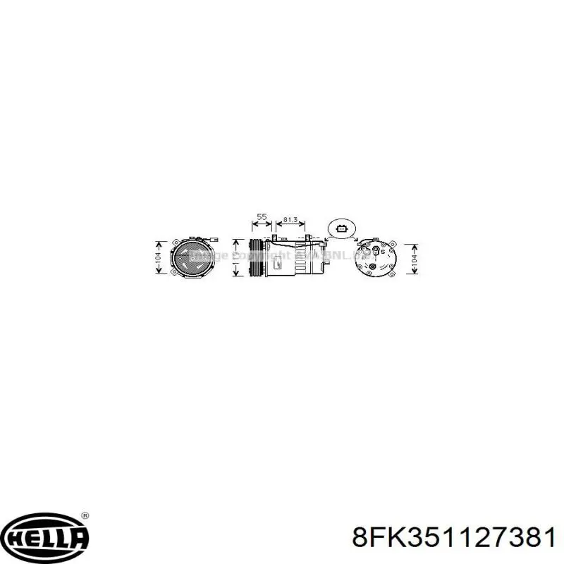 SD7V161215 VAG Compresor climatizador