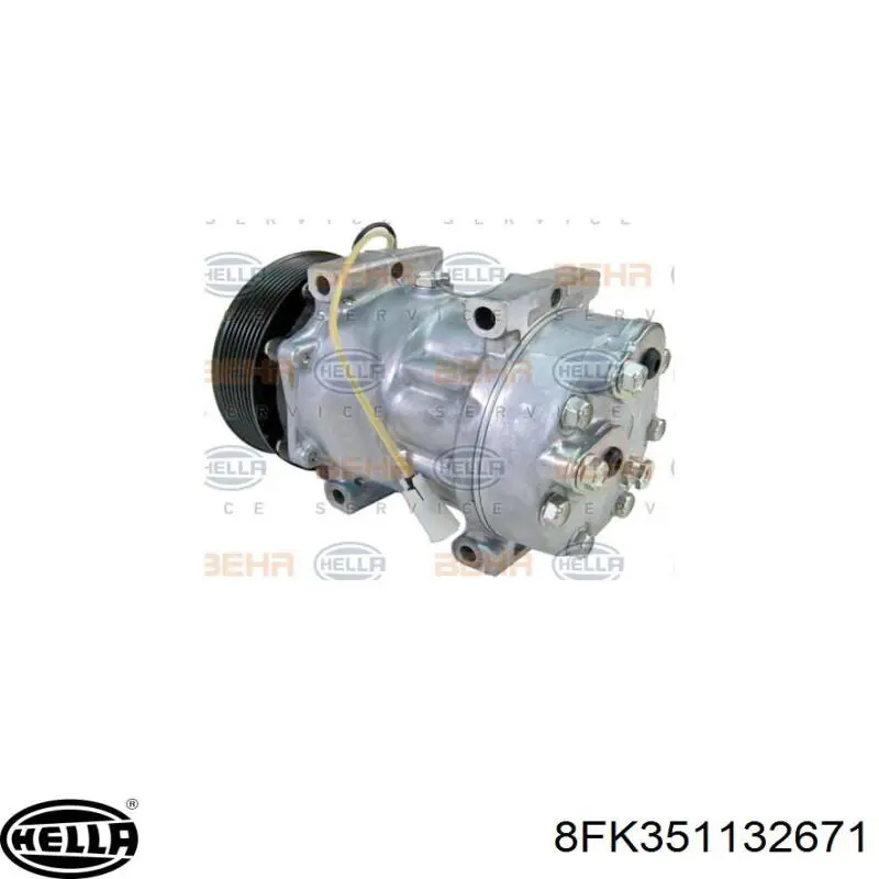 8FK351132671 HELLA compresor de aire acondicionado