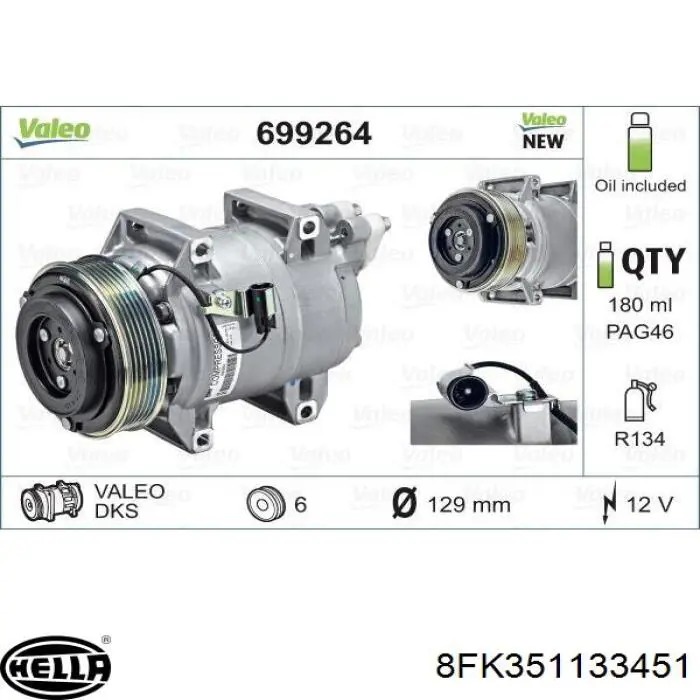 Comprar 9171437 Volvo Compresor de aire acondicionado coche