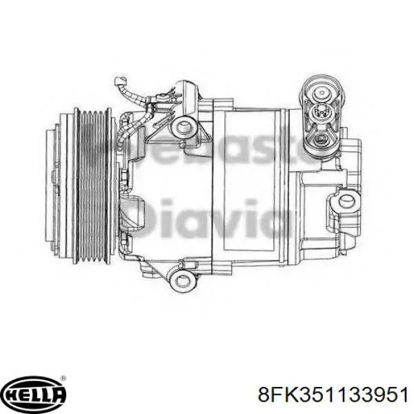 Compresor de aire acondicionado 36000328 Volvo