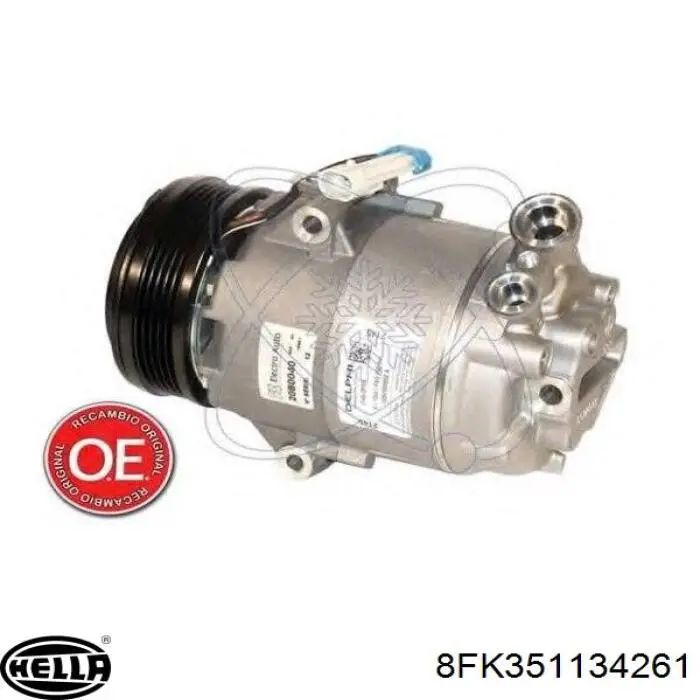 Compresor de aire acondicionado 6854010 Opel