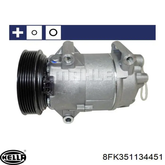 8FK 351 134-451 HELLA compresor de aire acondicionado