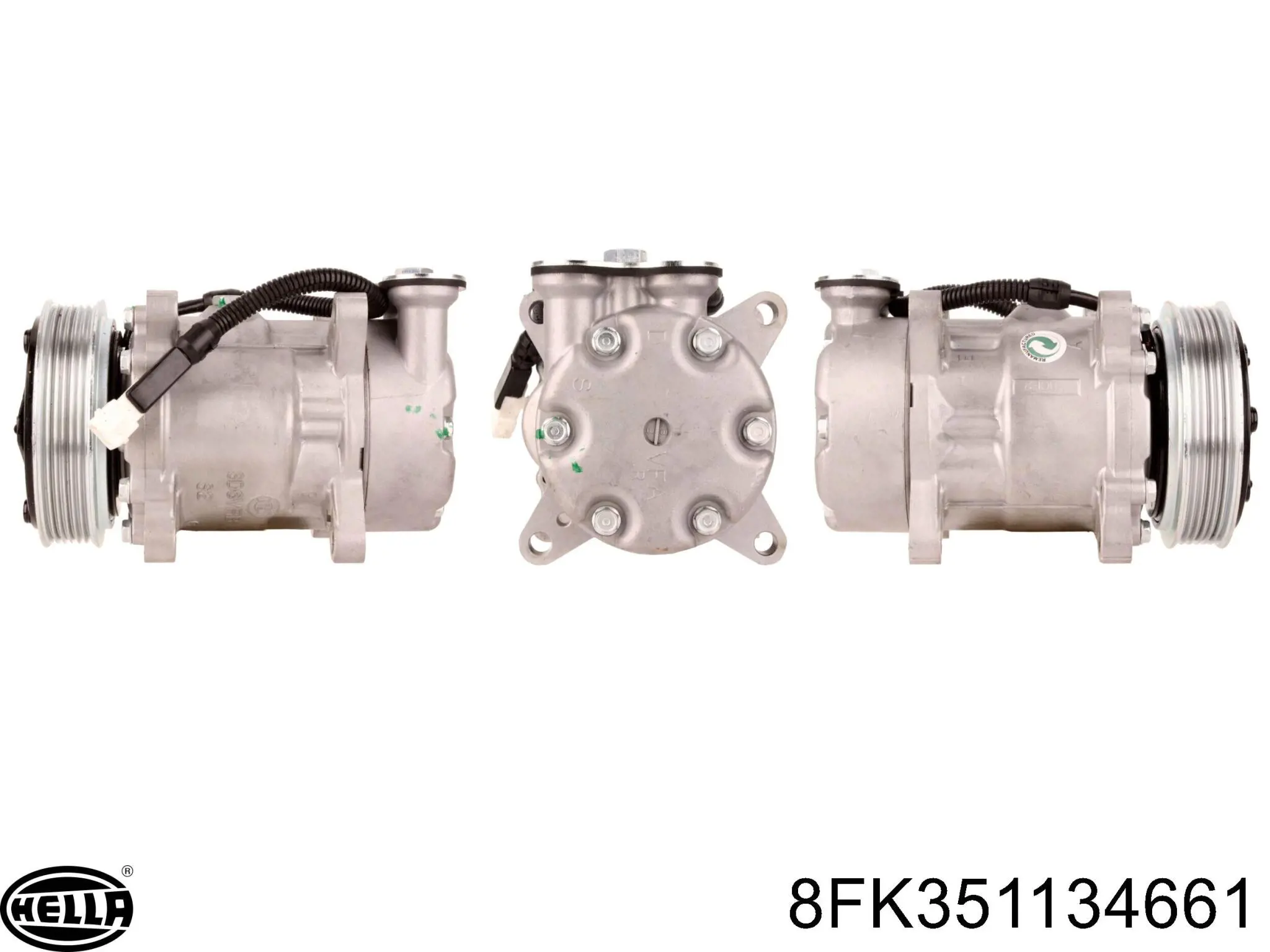 Compresor de aire acondicionado 8600118 Teamec