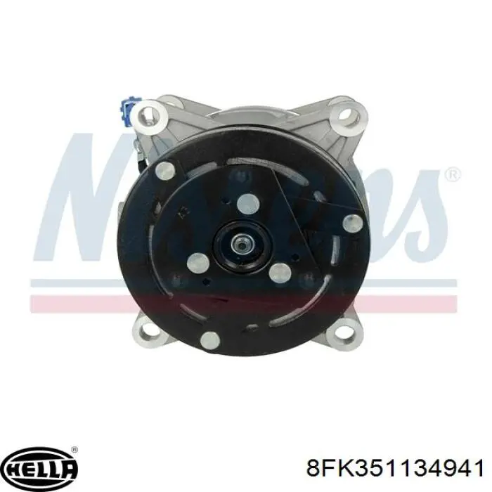 Compresor de aire acondicionado 89048 Nissens
