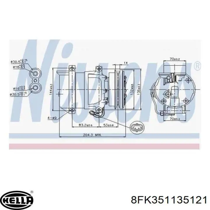 Compresor de ac General Motors 96394569