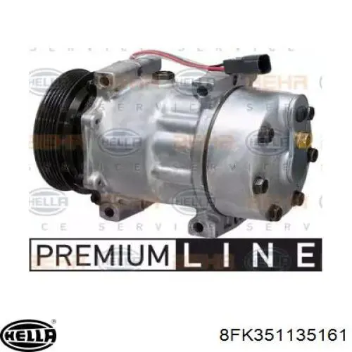 Compresor de aire acondicionado 8FK351135161 HELLA