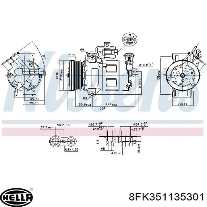 1854172 Opel Compresor climatizador