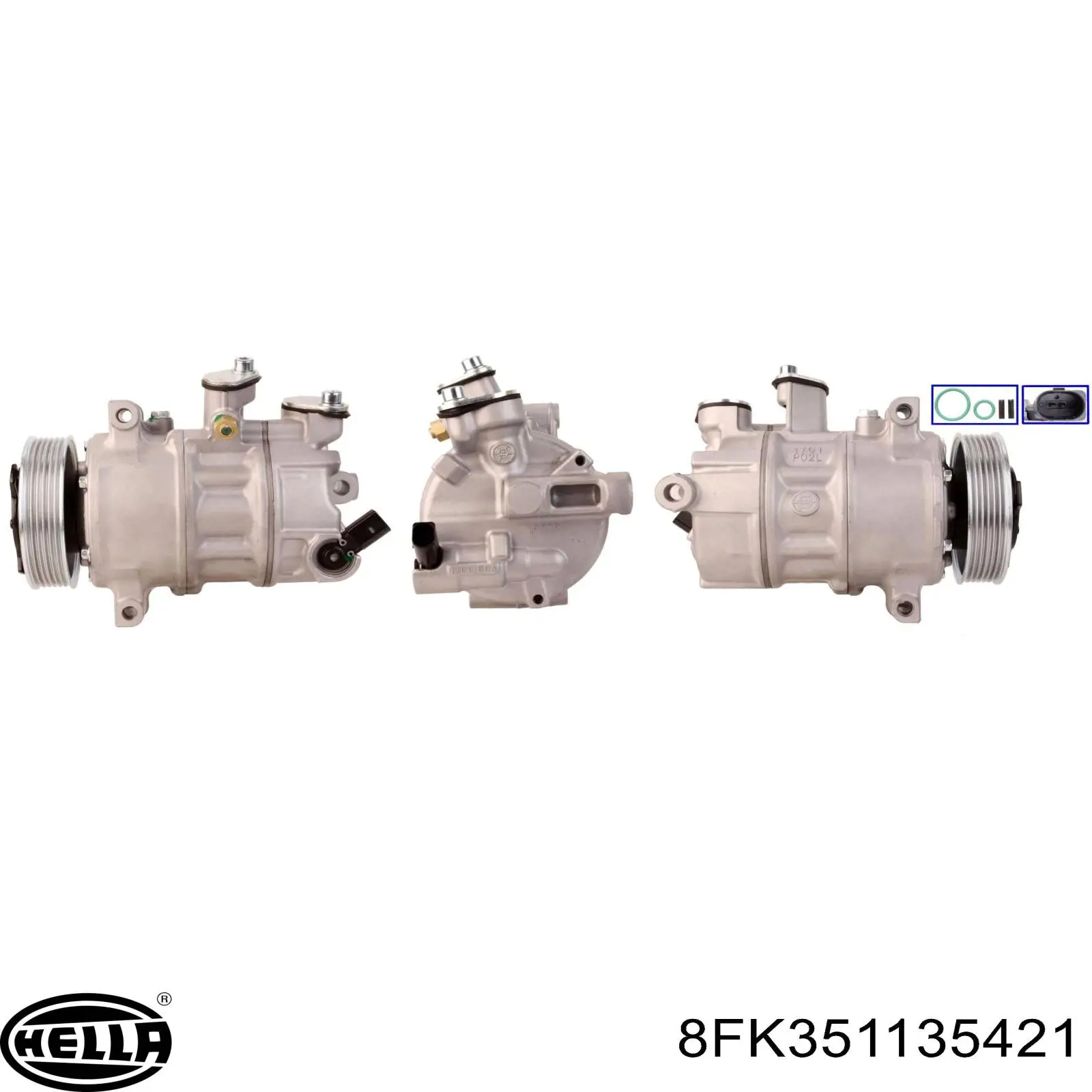 8FK351135421 HELLA compresor de aire acondicionado