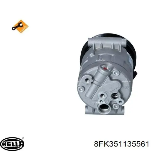 8FK351135561 HELLA compresor de aire acondicionado