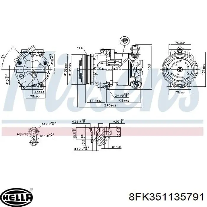 13189393 Opel Compresor climatizador