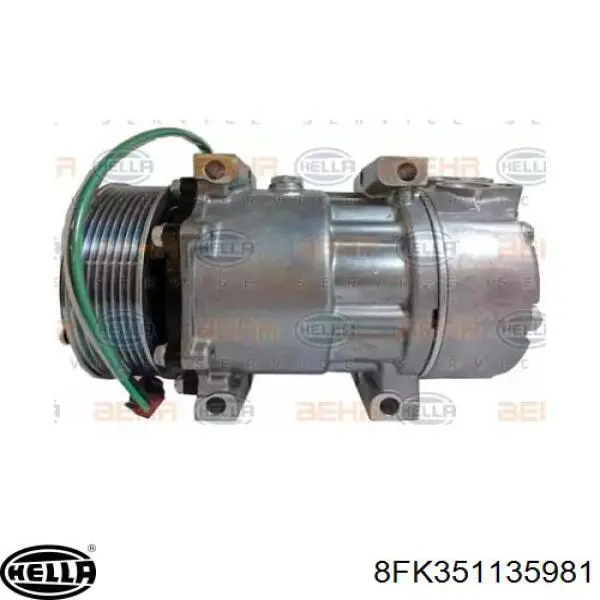 8FK351135981 HELLA compresor de aire acondicionado