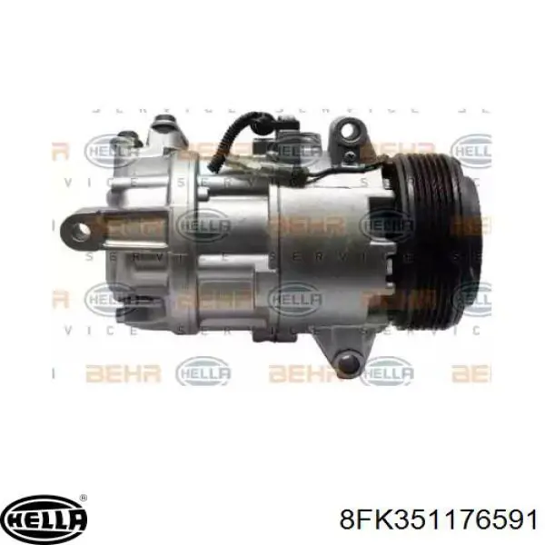 8FK 351 176-591 HELLA compresor de aire acondicionado