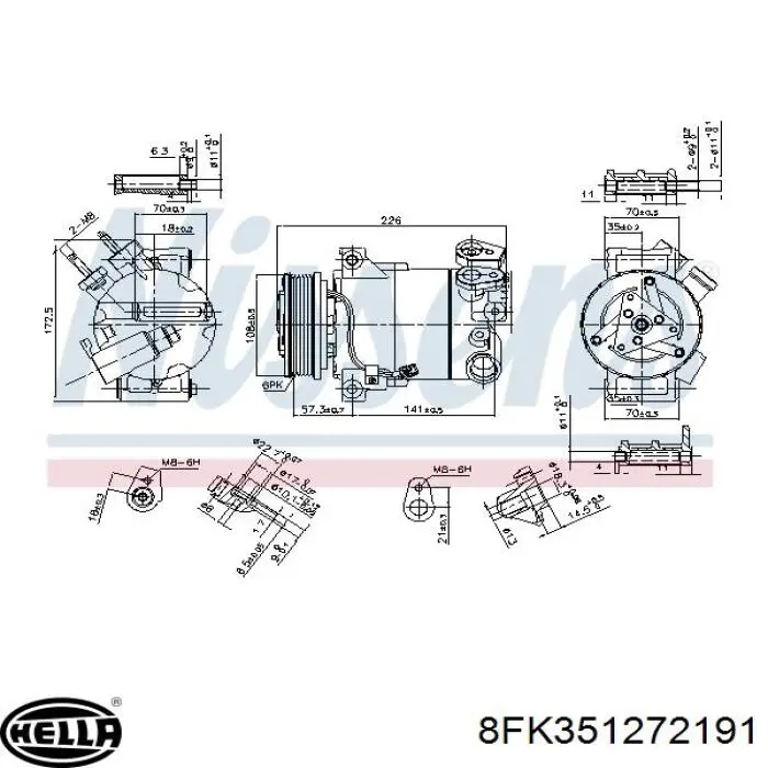 Compresor ac NRF 32852 precio, desde 317,16 EUR