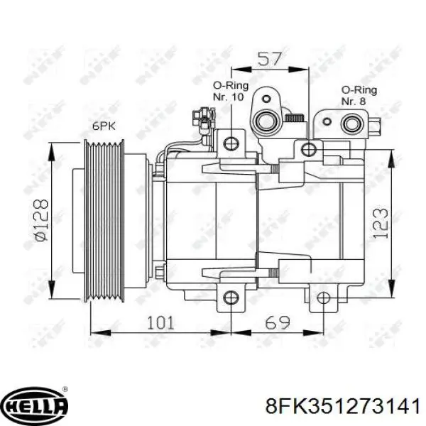 Compresor ac Hyundai/Kia 9770126200AT precio, desde 129,23 EUR
