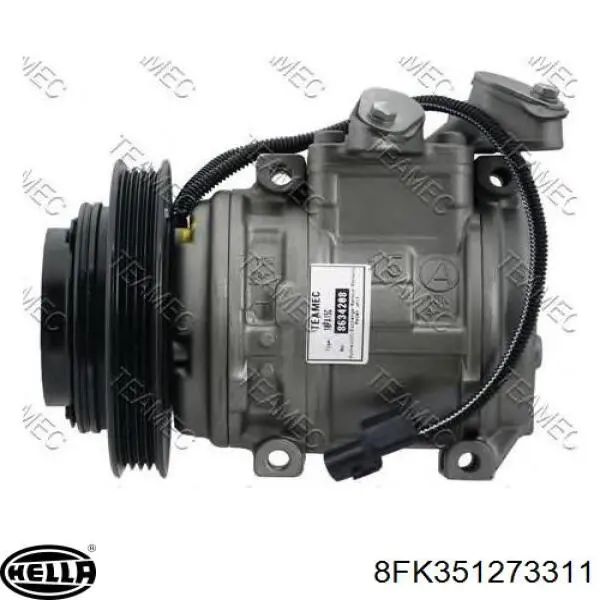 Compresor de aire acondicionado 8FK351273311 HELLA