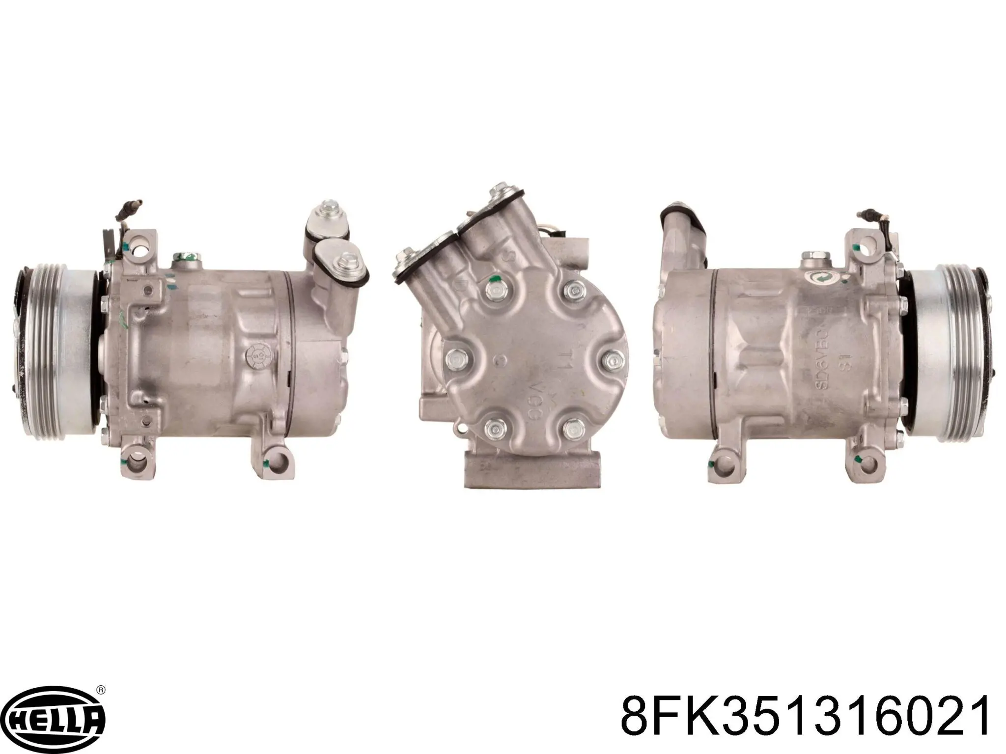 8FK351316-021 HELLA compresor de aire acondicionado