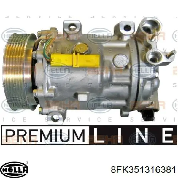 Compresor de aire acondicionado Peugeot 407 6E