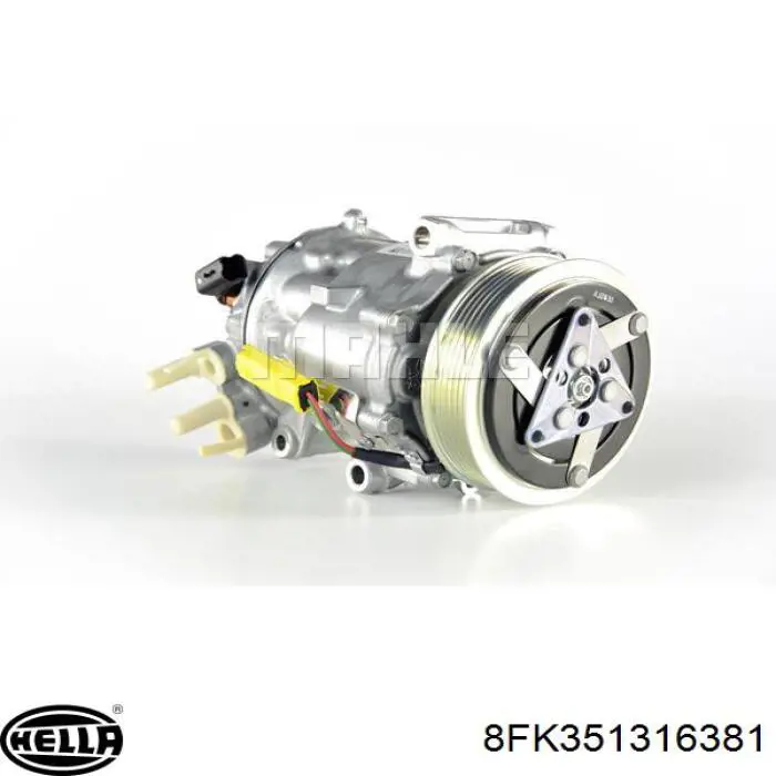 Compresor de aire acondicionado Peugeot 407 6E