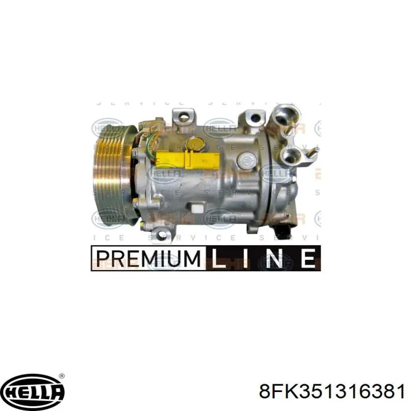 Compresor de aire acondicionado Peugeot 407 6E