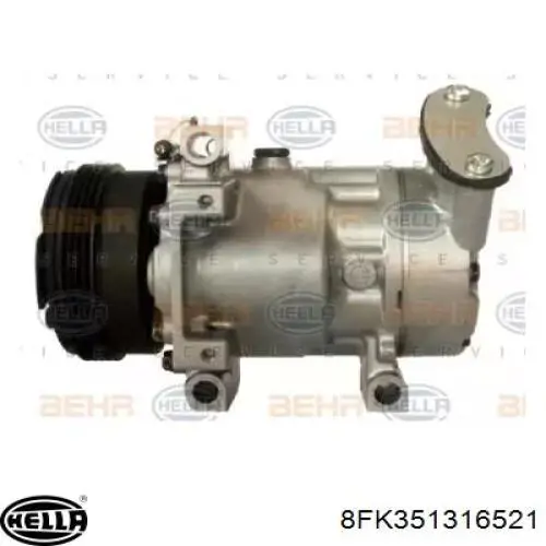 8FK 351 316-521 HELLA compresor de aire acondicionado