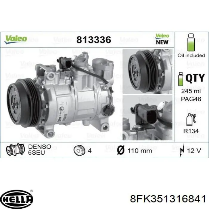 Compresor ac VAG 4472208810 precio, desde 213,44 EUR