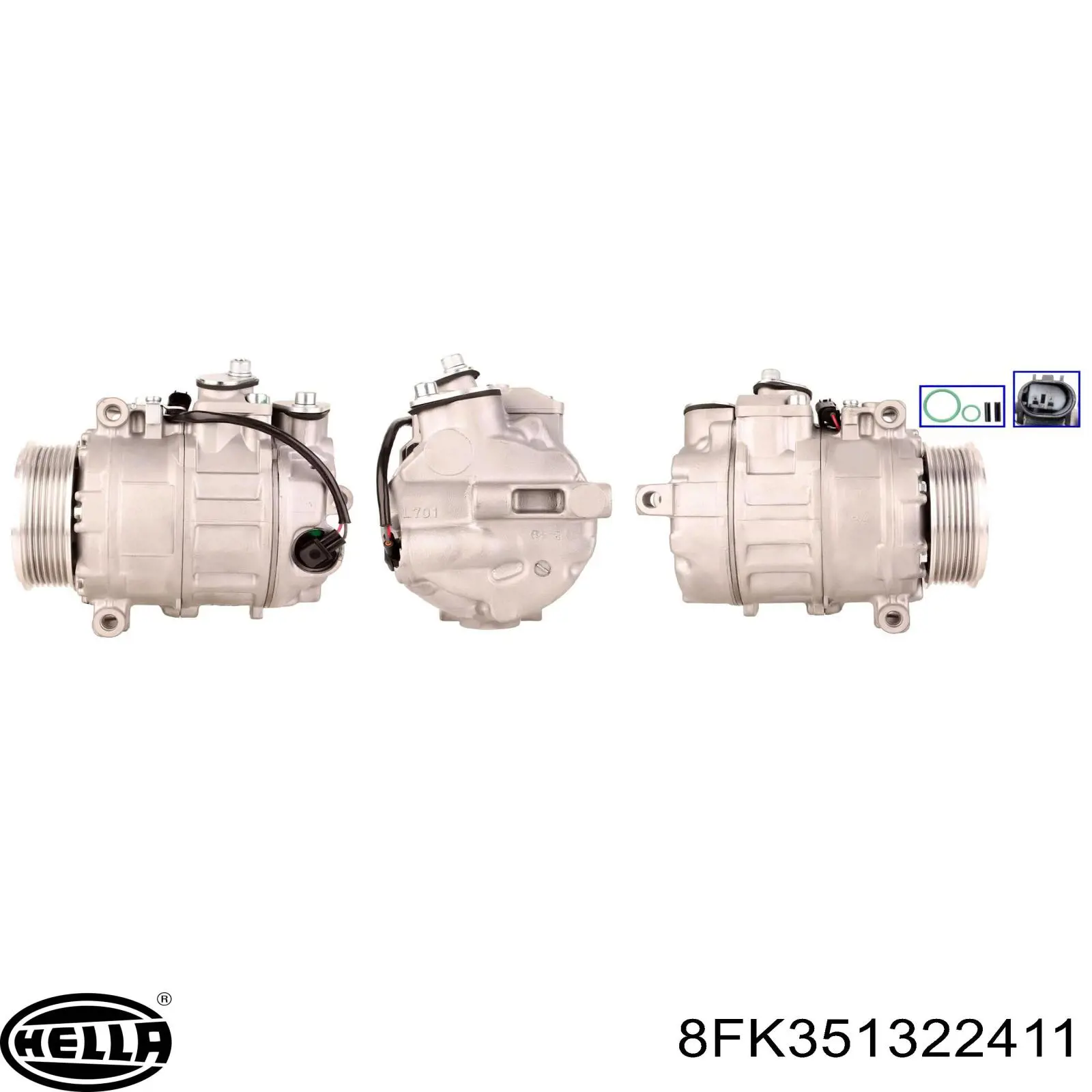 Compresor de aire acondicionado 0008307602 Mercedes
