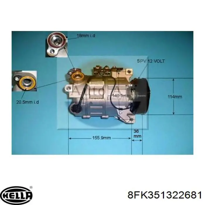 31272572 Ford Compresor climatizador