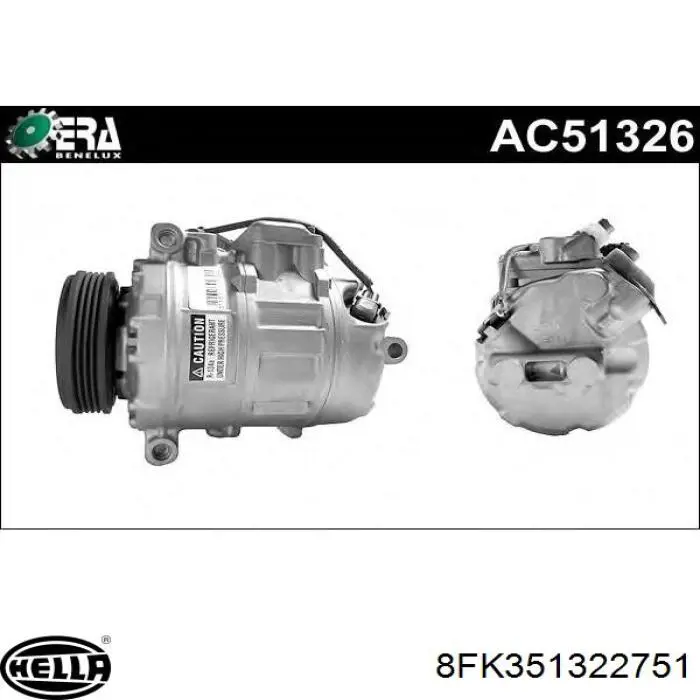 Compresor ac HELLA 8FK351322751 precio, desde 288,06 EUR
