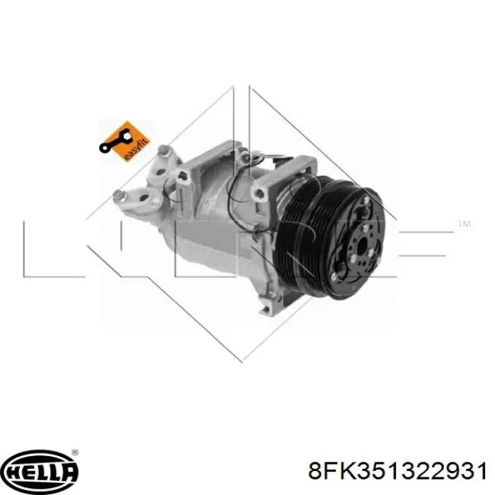 Compresor de aire acondicionado 1906929 Ford