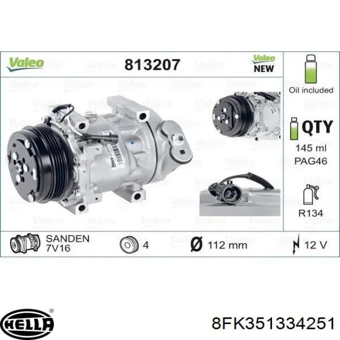 Compresor climatizador para Fiat Ducato (244)