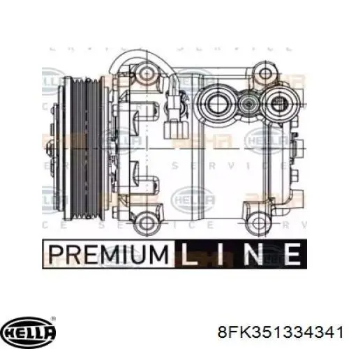 8FK351334341 HELLA compresor de aire acondicionado