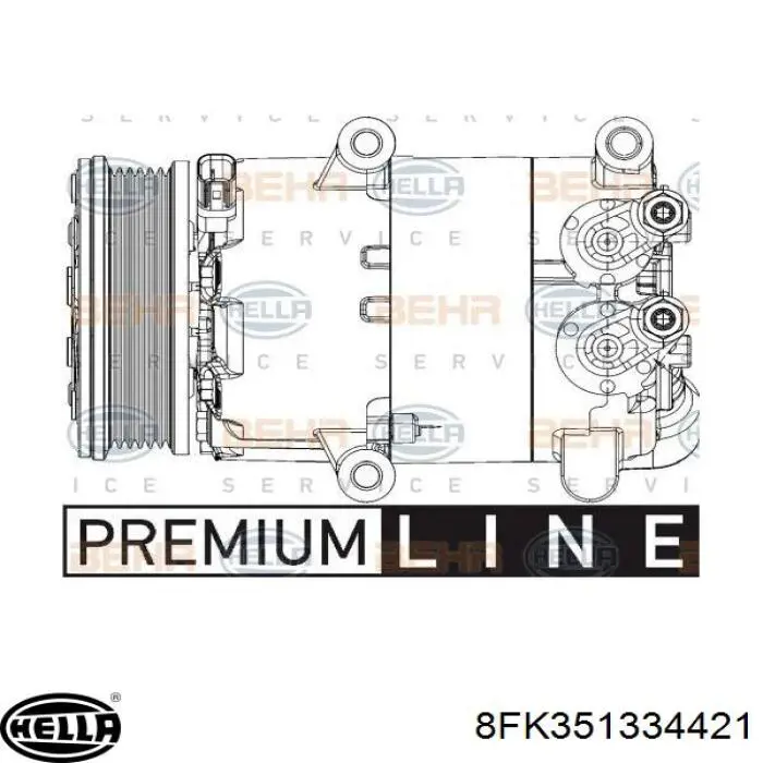 AV6119D629CC Ford Compresor climatizador