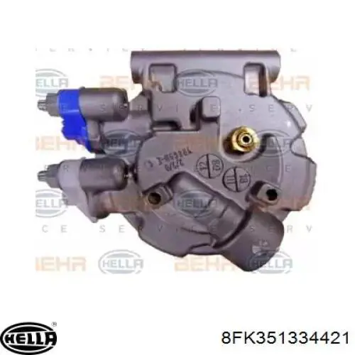 8FK351334421 HELLA compresor de aire acondicionado