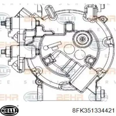 Compresor de aire acondicionado AV6119D629CC Ford