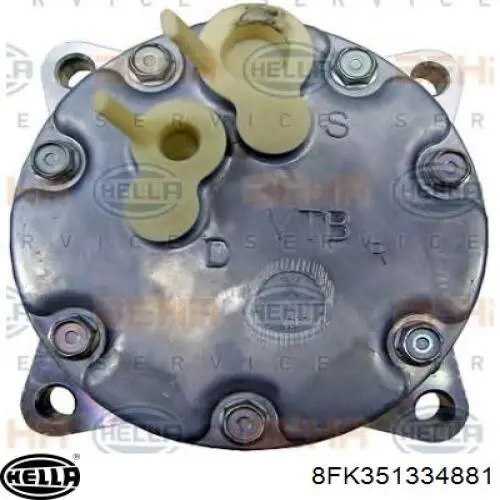 Compresor de aire acondicionado 8200628441 Renault (RVI)