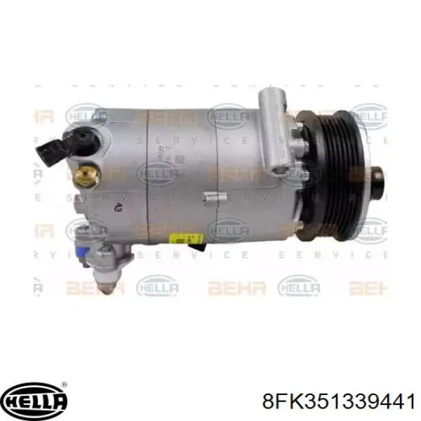 Compresor de aire acondicionado LR051045 Land Rover