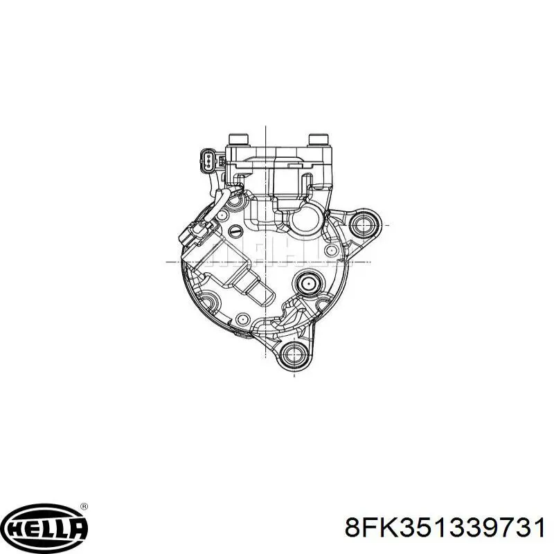 8FK351339731 HELLA Compresor climatizador