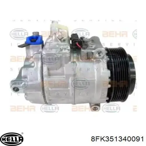 8FK 351 340-091 HELLA compresor de aire acondicionado