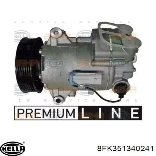 Compresor de aire acondicionado 8FK351340241 HELLA