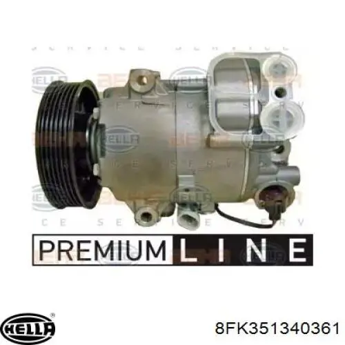 Compresor de aire acondicionado 6572647 Opel