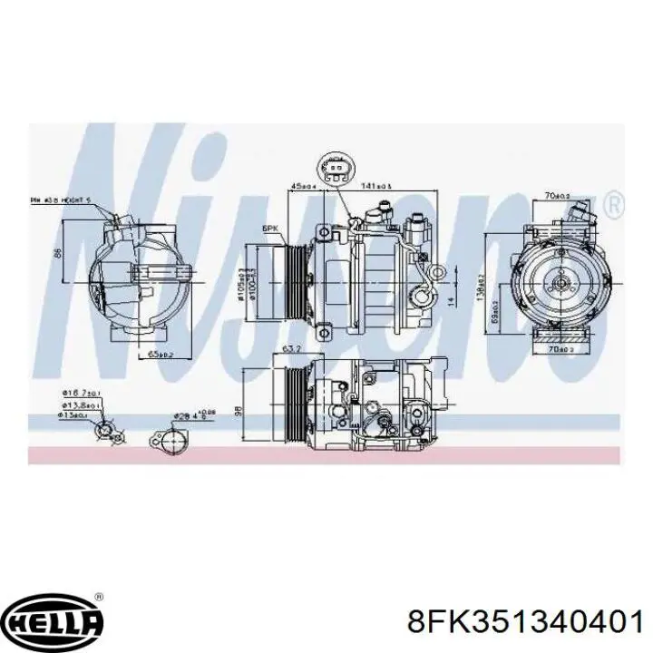 0012308411 Mercedes Compresor climatizador