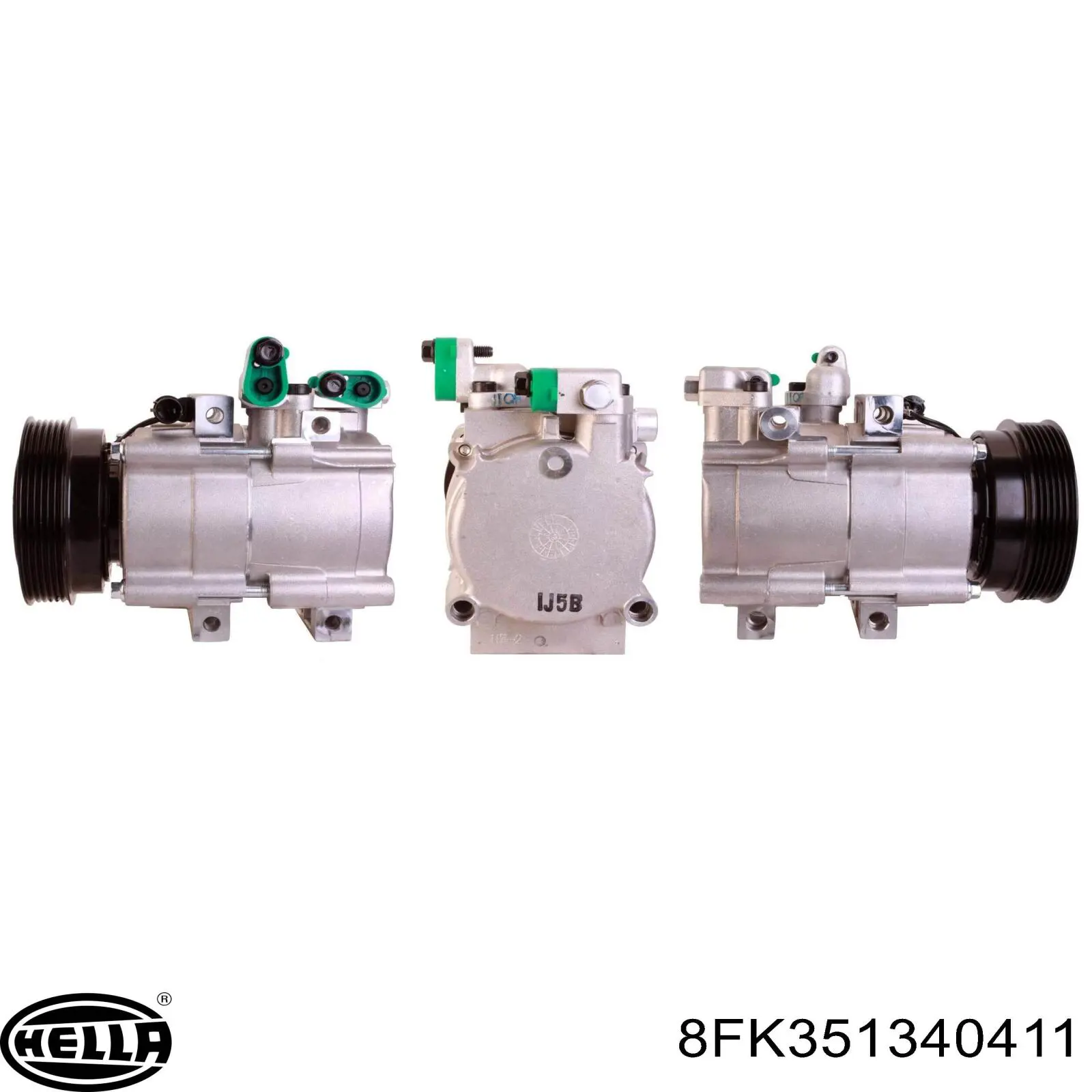 8FK351340411 HELLA compresor de aire acondicionado