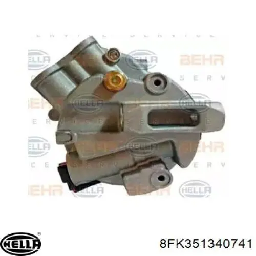 8FK351340741 HELLA compresor de aire acondicionado