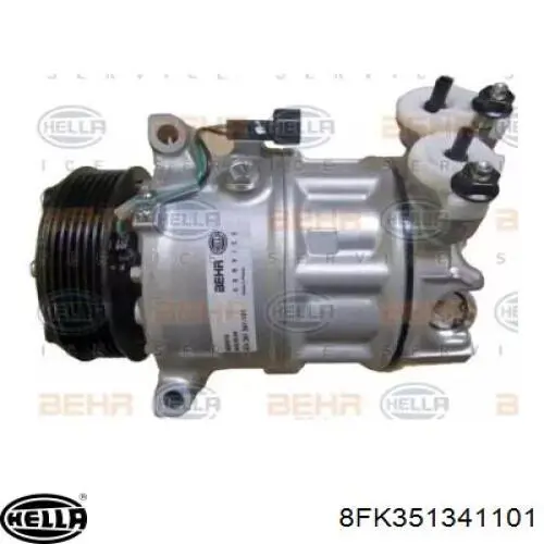 Compresor de aire acondicionado BEV361450A Mazda