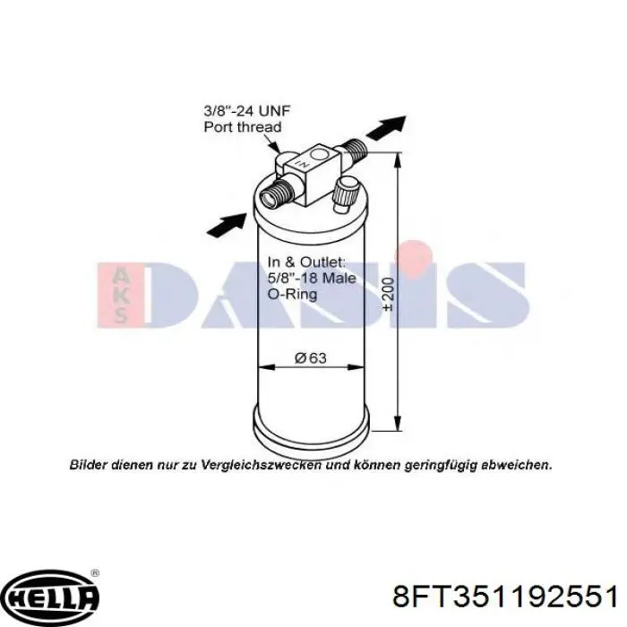 Comprar 13750124 Frig AIR Filtro secador de aire acondicionado
