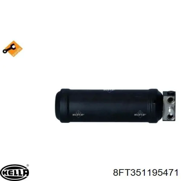 8FT351195471 HELLA receptor-secador del aire acondicionado