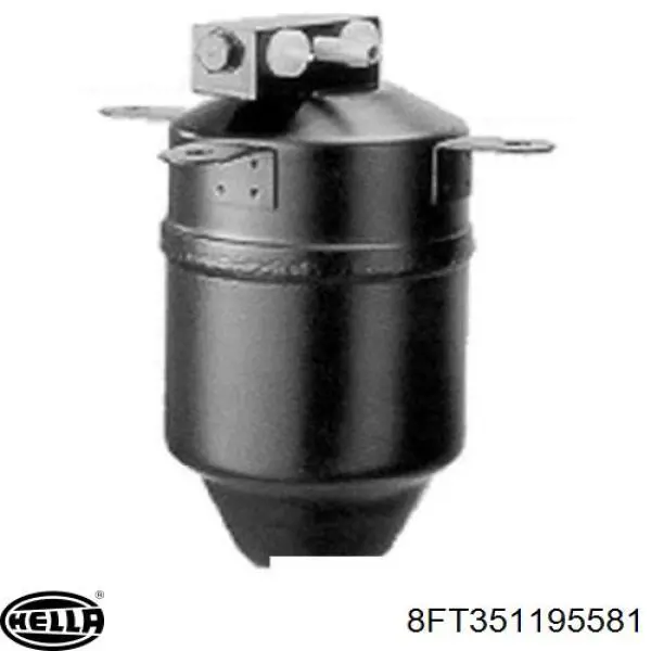 8FT351195581 HELLA receptor-secador del aire acondicionado