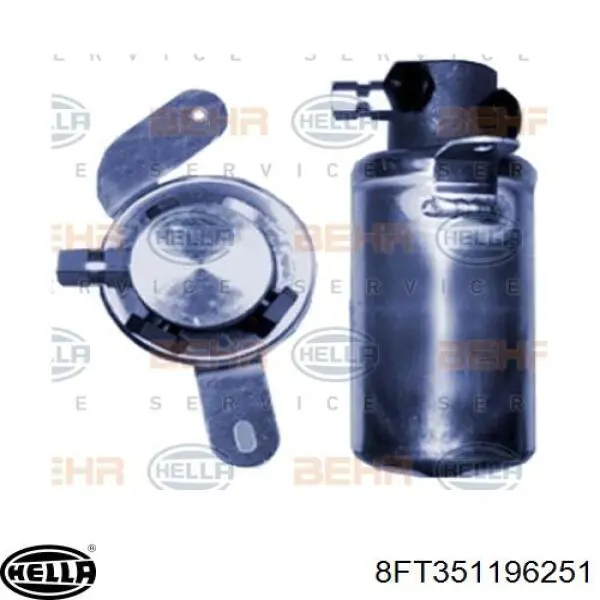 8FT351196251 HELLA receptor-secador del aire acondicionado