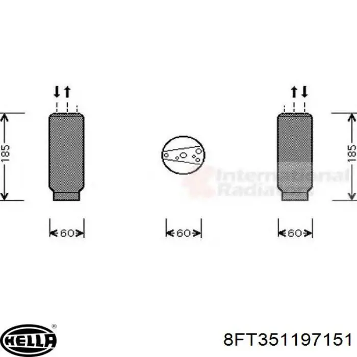 Filtro deshidratador 46521840 Fiat/Alfa/Lancia